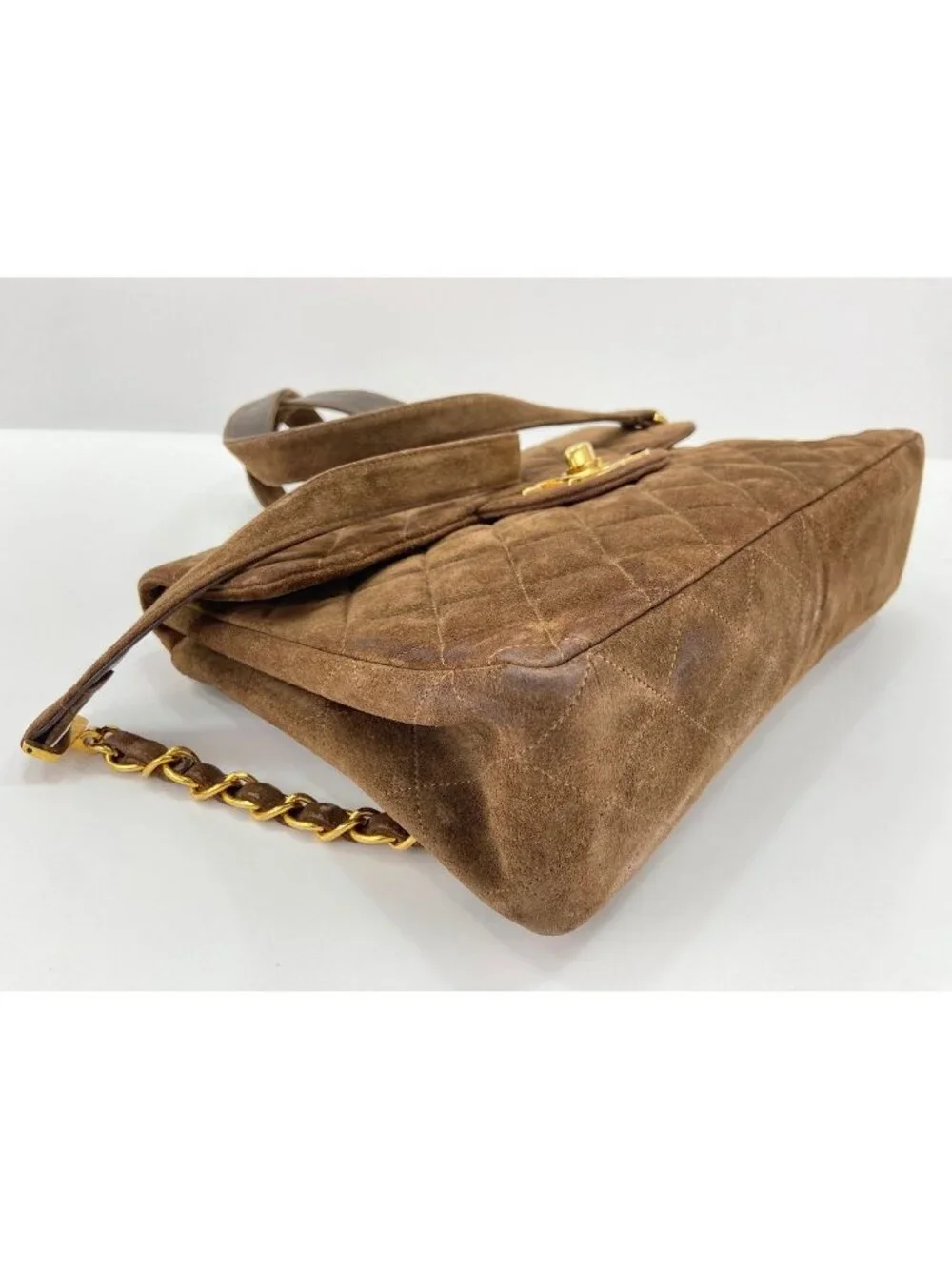 Chanel Backpack Quilted Brown